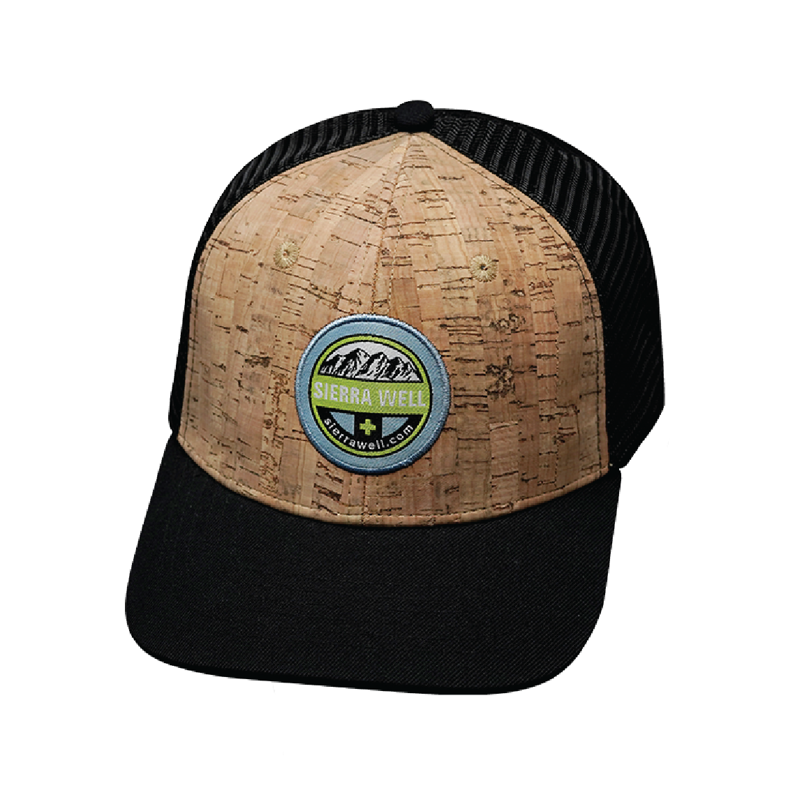 Custom - 6 Panel - Cork - Black - Trucker Mesh (Unisex)