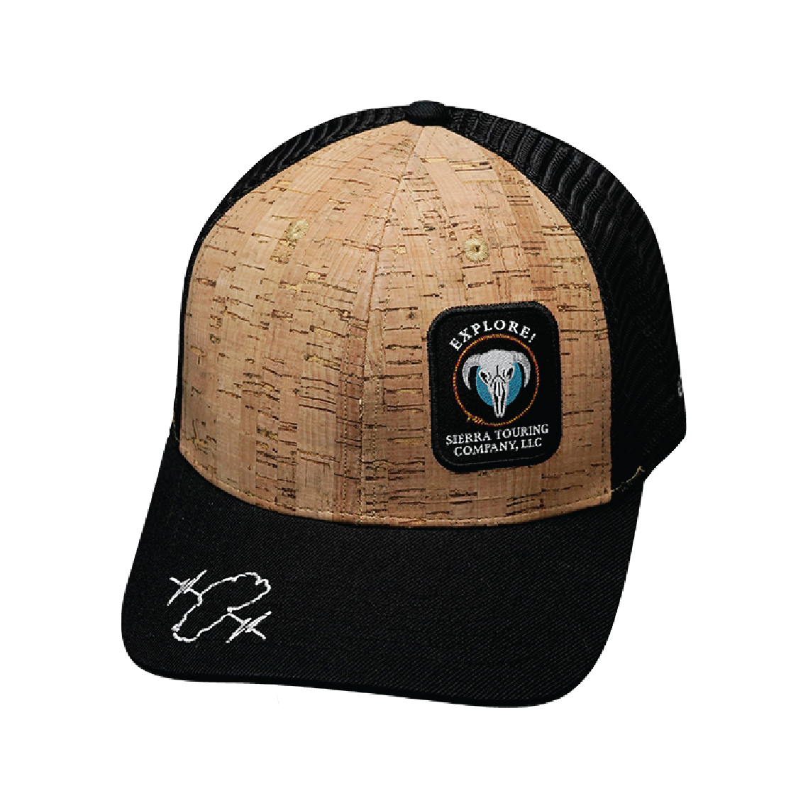 Custom - 6 Panel - Cork - Black - Trucker Mesh (Unisex)