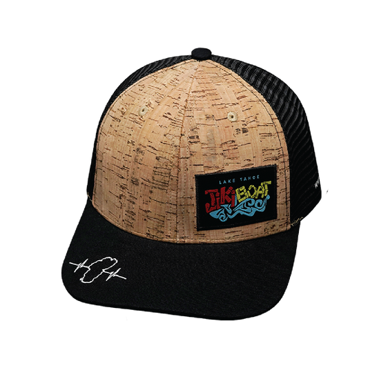Custom - 6 Panel - Cork - Heather Black - Trucker Mesh (Unisex)