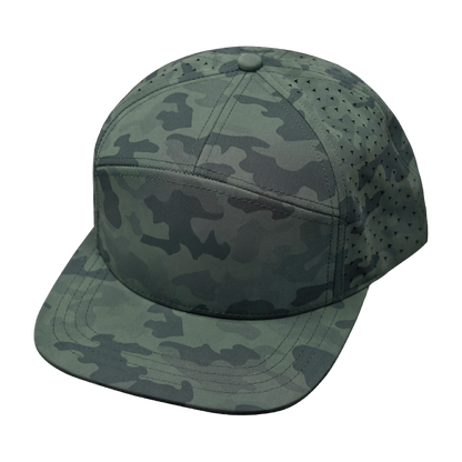 7 Panel - Soft Teal Camo - Laser Mesh (Unisex)