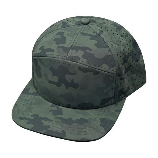 7 Panel - Soft Teal Camo - Laser Mesh (Unisex)