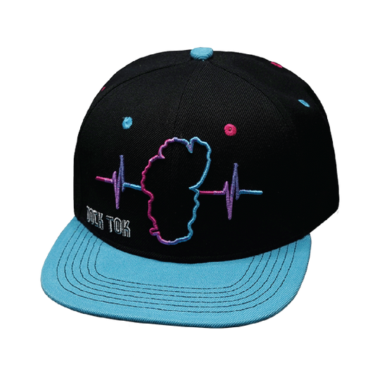 Custom - 6 Panel - Teal / Black - Fabric Back (Unisex)
