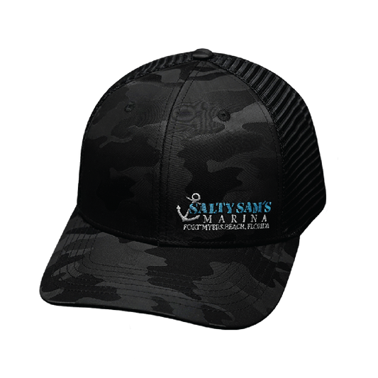 Custom - 6 Panel - Black Camo / Black - Trucker Mesh (Unisex)