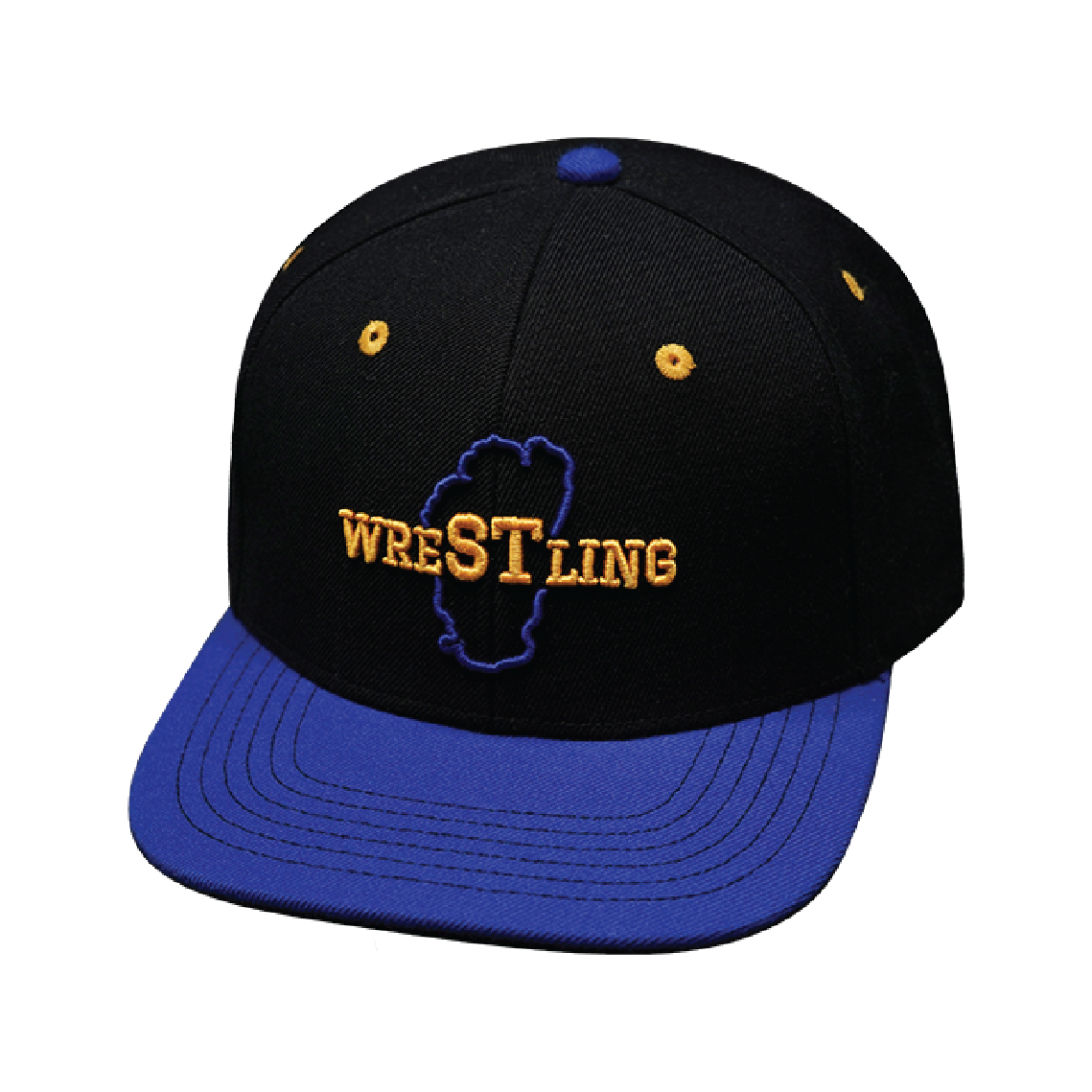 Custom - 6 Panel - Royal Blue / Black - Fabric Back (Unisex)