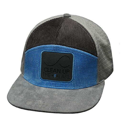 Custom - 7 Panel - Corduroy - Gray / Blue / Charcoal - Jersey Mesh (Unisex)