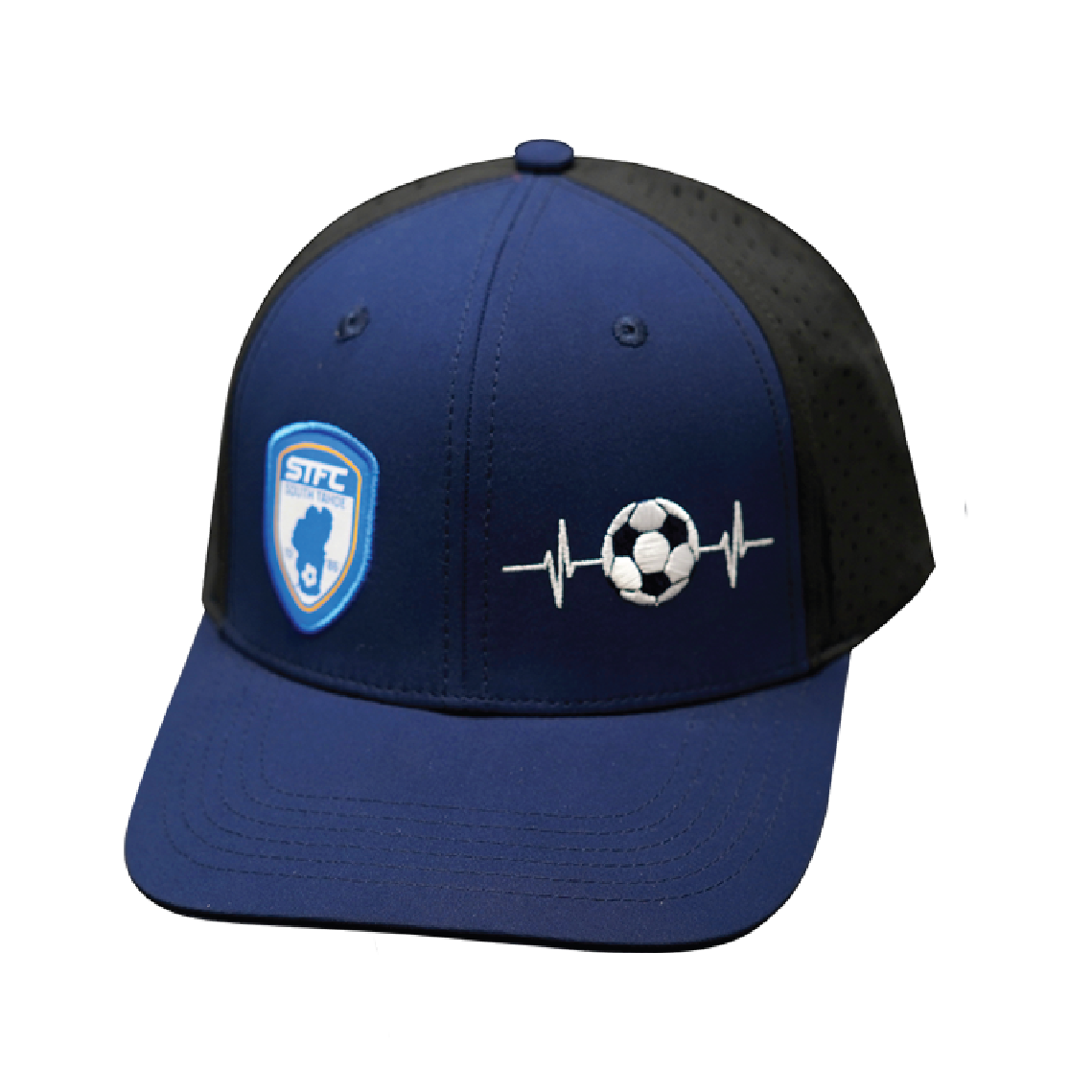 Custom - 6 Panel - Navy / Black - Laser Mesh (Unisex)