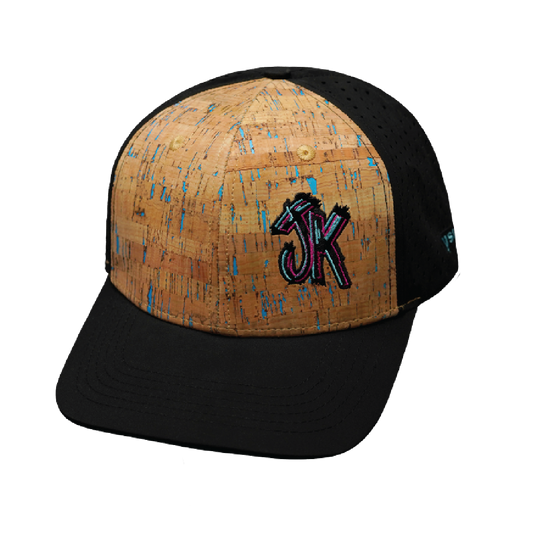 Custom - 6 Panel - Cork - Black - Laser Mesh (Unisex)