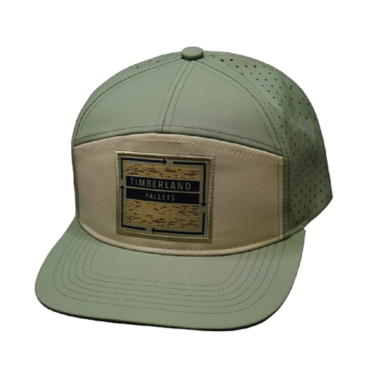 Custom - 7 Panel - Sage / Cream - Laser Mesh (Unisex)