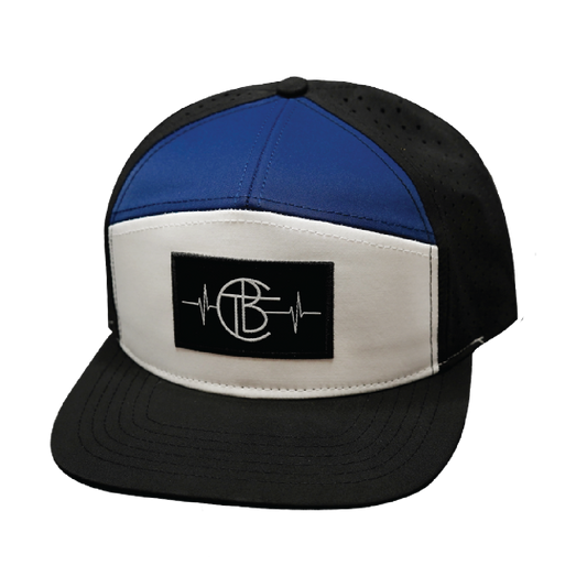 Custom - 7 Panel - Black / White / Navy - Laser Mesh (Unisex)