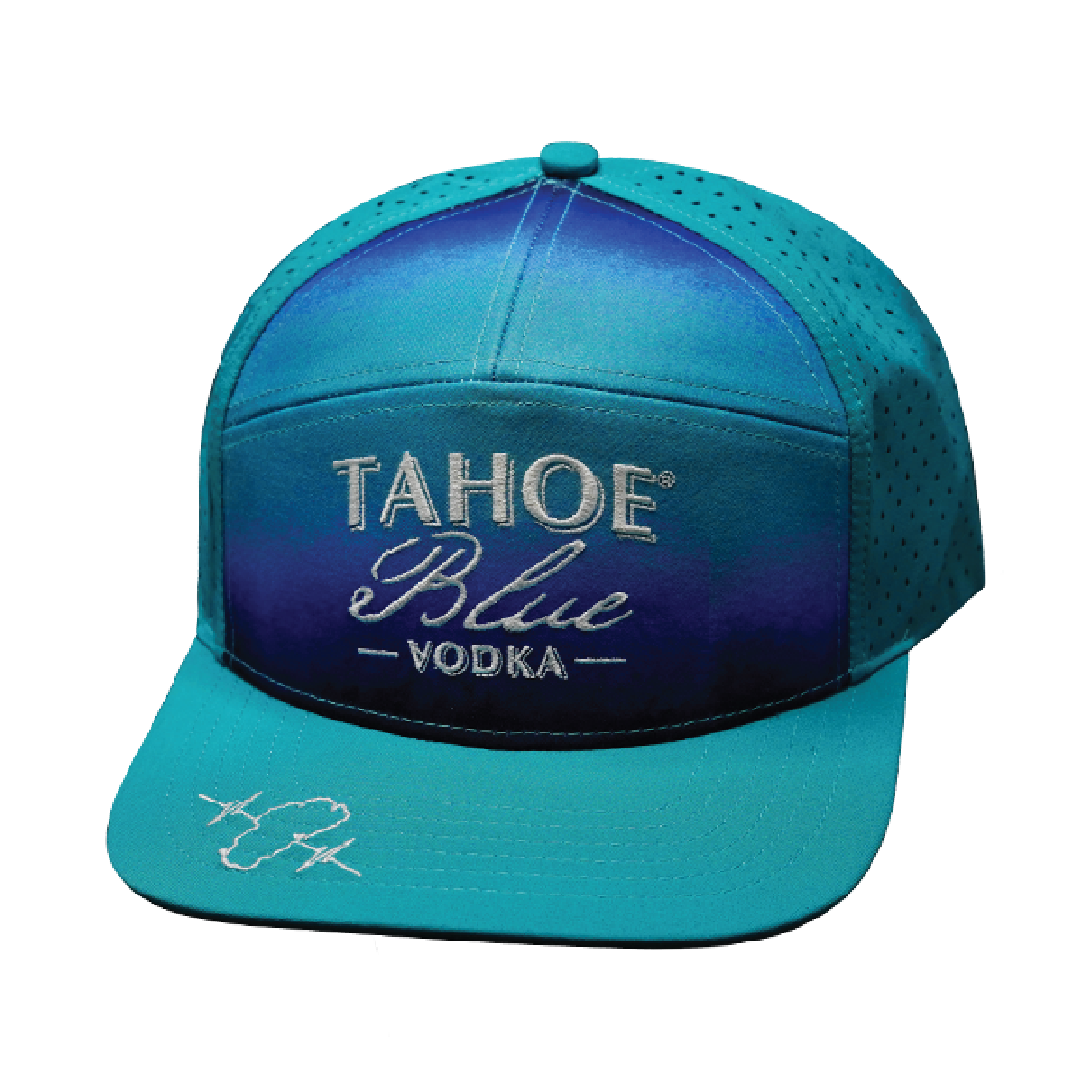 Custom - 7 Panel - Teal - Laser Mesh (Unisex)