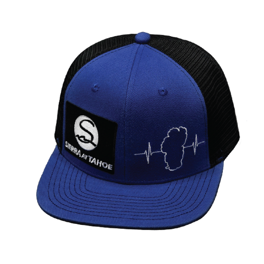 Custom - 6 Panel - Royal Blue / Black - Trucker Mesh (Unisex)