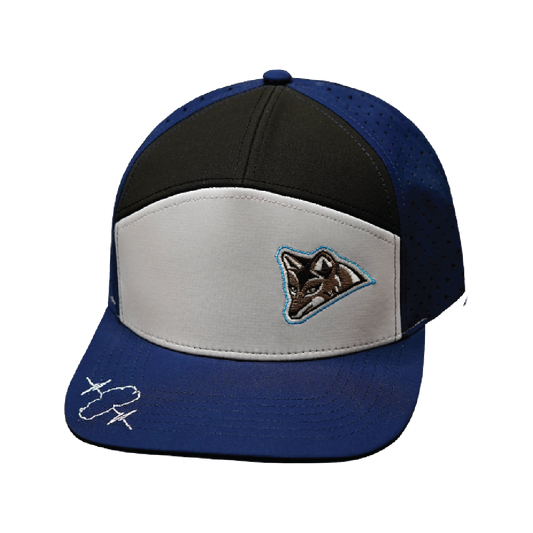 Custom - 7 Panel - Navy / Gray / Black - Laser Mesh (Unisex)