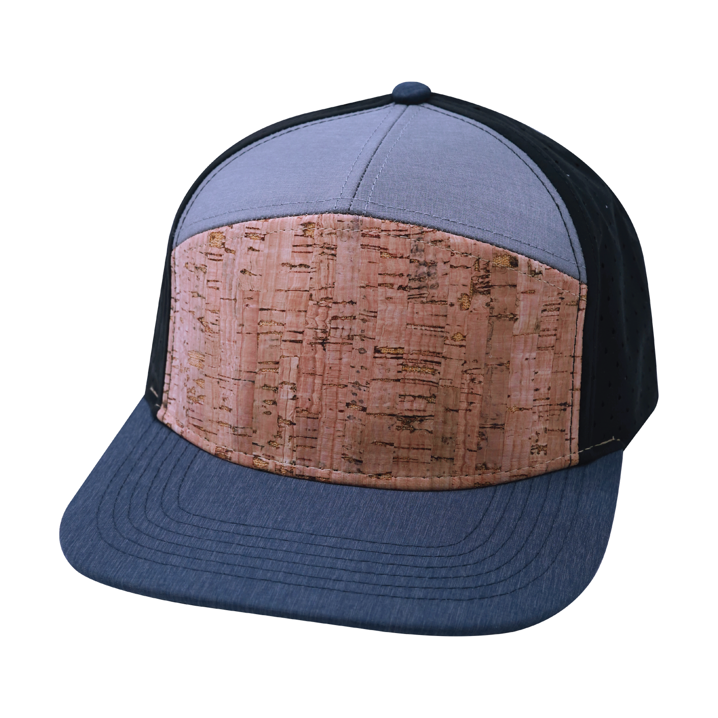 7 Panel - Cork - Navy / Gray / Black - Jersey Mesh (Unisex)