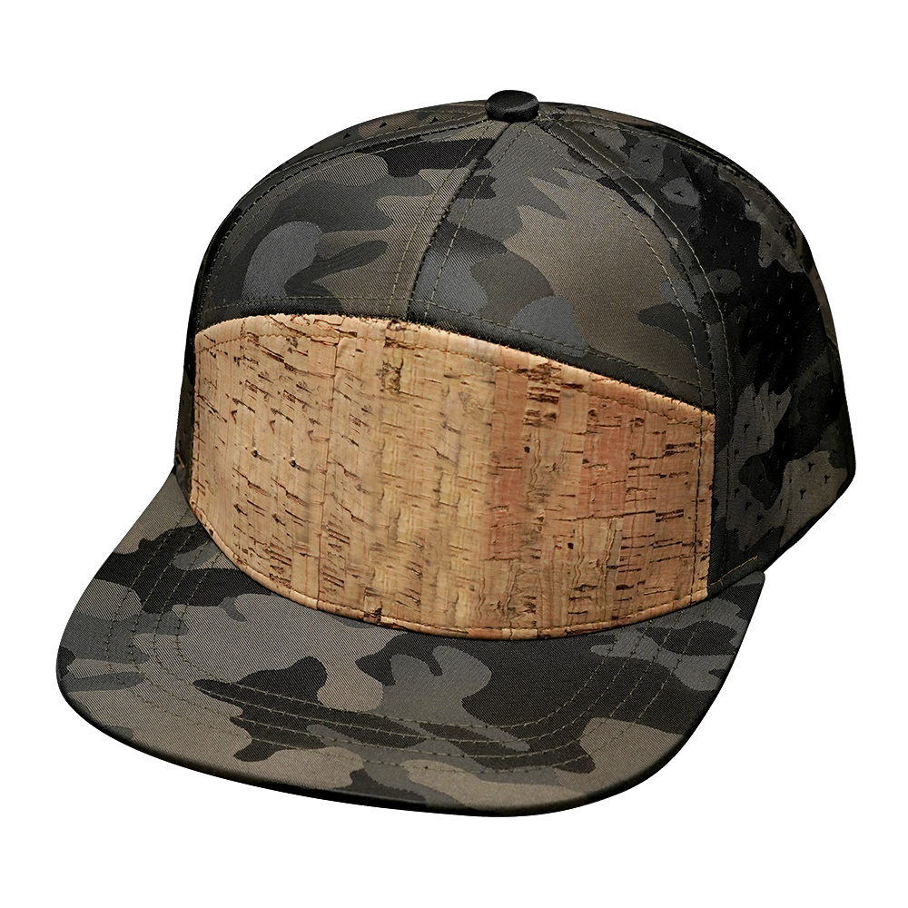 7 Panel - Cork - Tan Camo - Laser Mesh (Unisex)