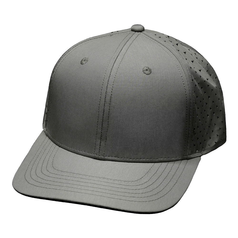 6 Panel - Silver Gray - Laser Mesh (Unisex)