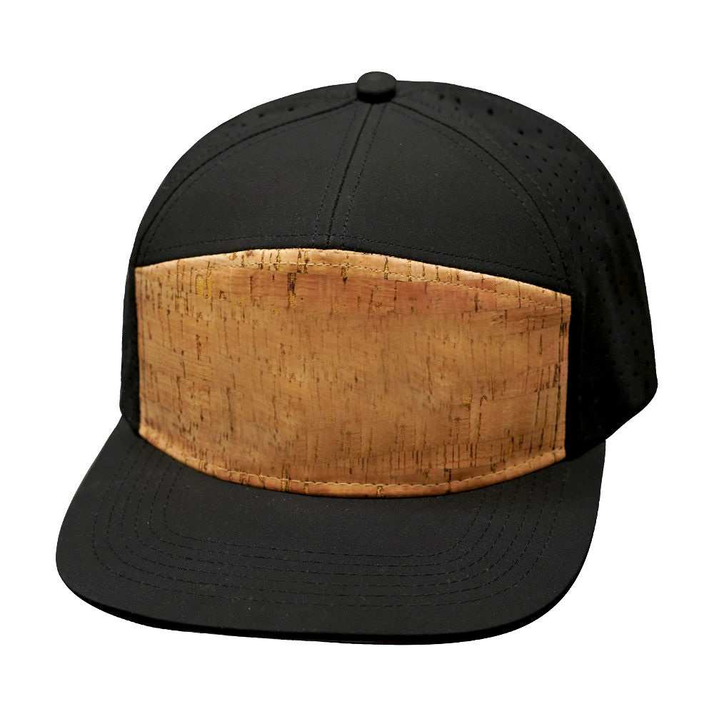 7 Panel - Cork - Black - Laser Mesh (Unisex)