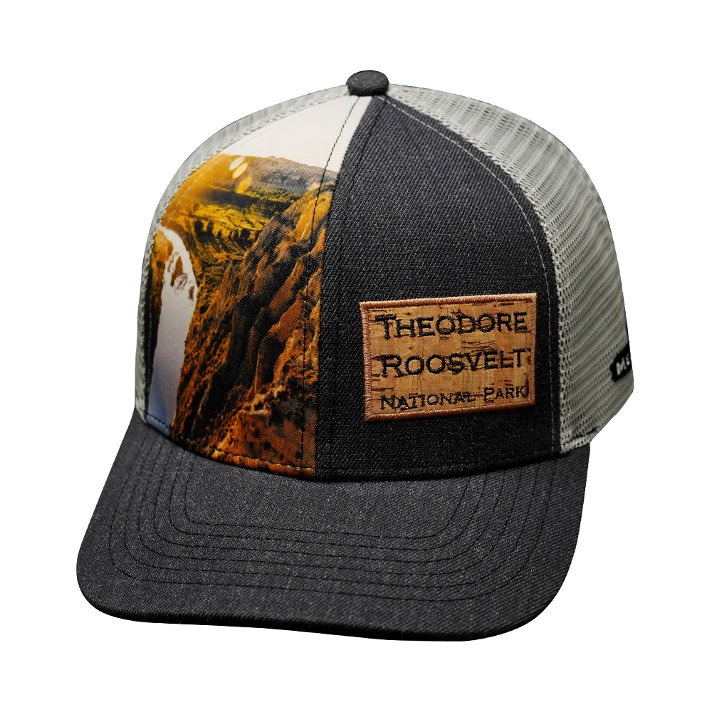 Custom - 6 Panel - Cork Hybrid - Heather Charoal / Gray - Trucker Mesh (Unisex)