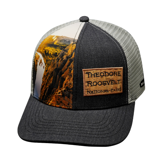 Custom - 6 Panel - Cork Hybrid - Heather Charoal / Gray - Trucker Mesh (Unisex)