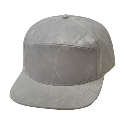 7 Panel - White Camo - Laser Mesh (Unisex)