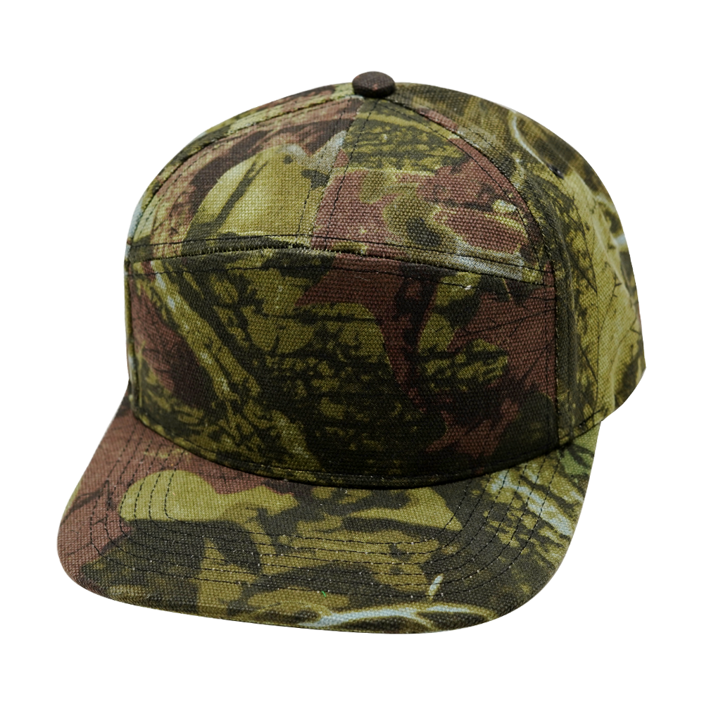 7 Panel - Green Tree Camo - Fabrick Back (Unisex)