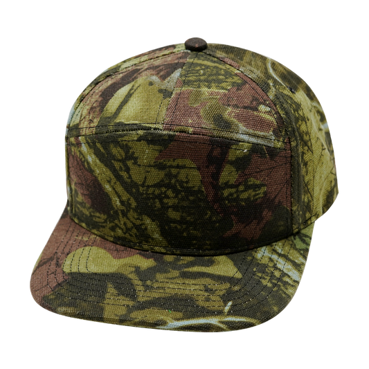 7 Panel - Green Tree Camo - Fabrick Back (Unisex)