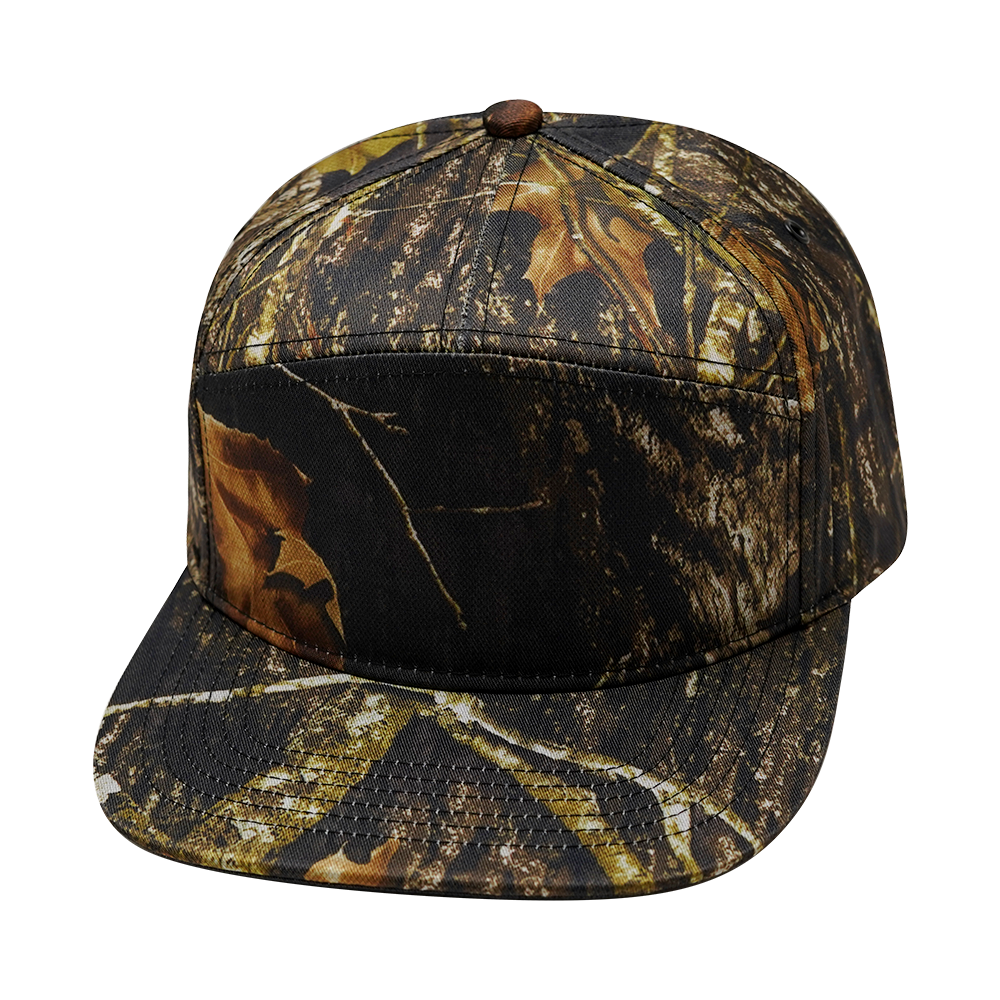 7 Panel - Fall Tree Camo - Fabrick Back (Unisex)