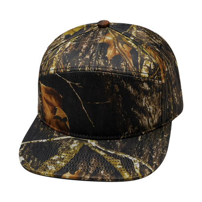 7 Panel - Fall Tree Camo - Fabrick Back (Unisex)