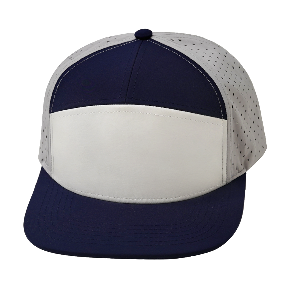 7 Panel - Navy / White / Gray - Laser Mesh (Unisex)