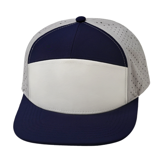 7 Panel - Navy / White / Gray - Laser Mesh (Unisex)