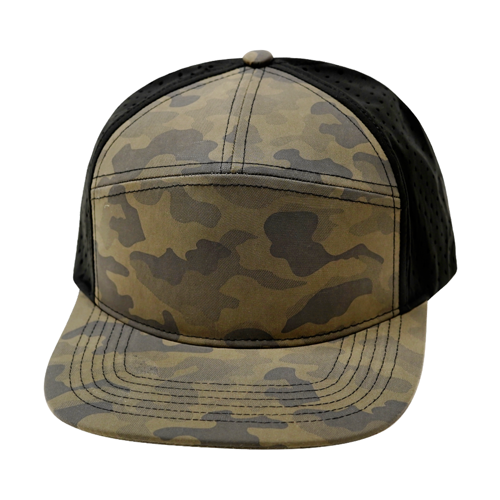 7 Panel - Mocha Camo / Black - Laser Mesh (Unisex)