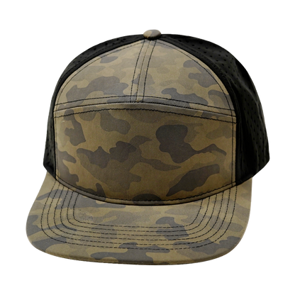7 Panel - Mocha Camo / Black - Laser Mesh (Unisex)