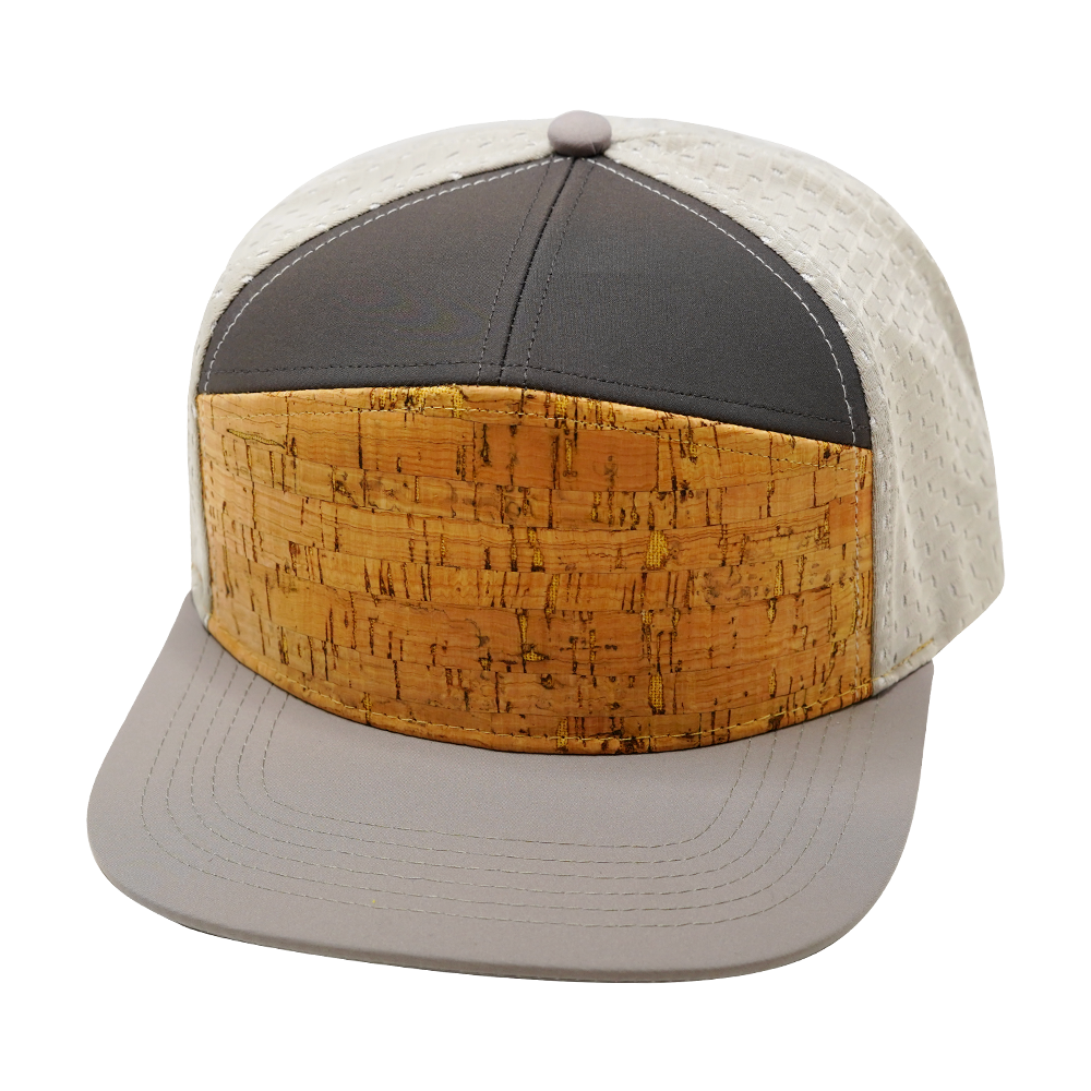 7 Panel - Cork - Gray / Charcoal - Jersey Mesh (Unisex)