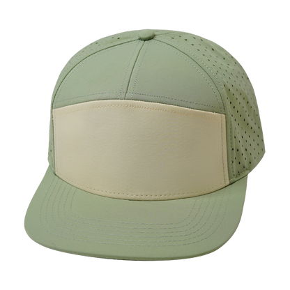 7 Panel - Sage / Cream - Laser Mesh (Unisex)