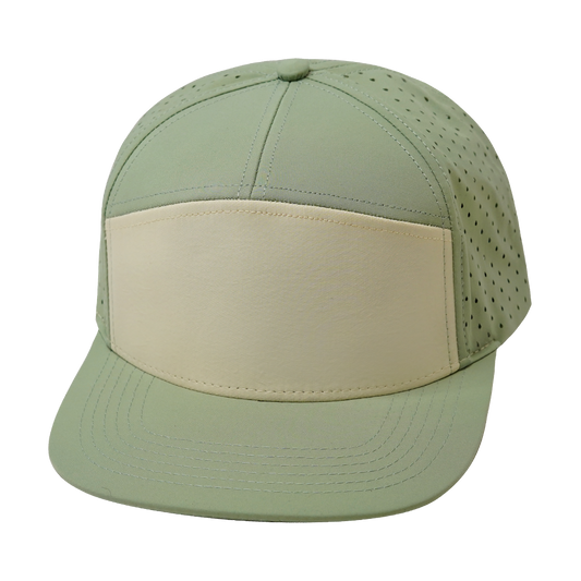 7 Panel - Sage / Cream - Laser Mesh (Unisex)