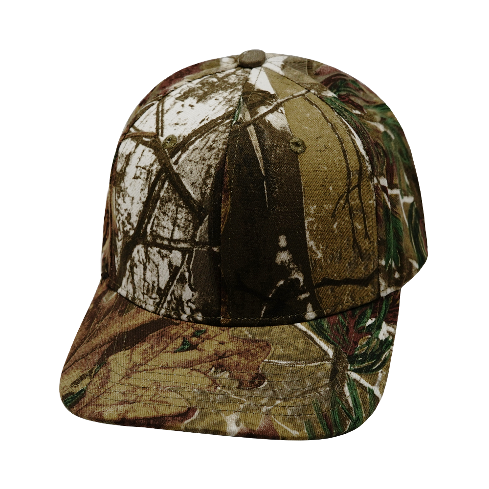 6 Panel - Light Moss Tree Camo - Fabrick Back (Unisex)