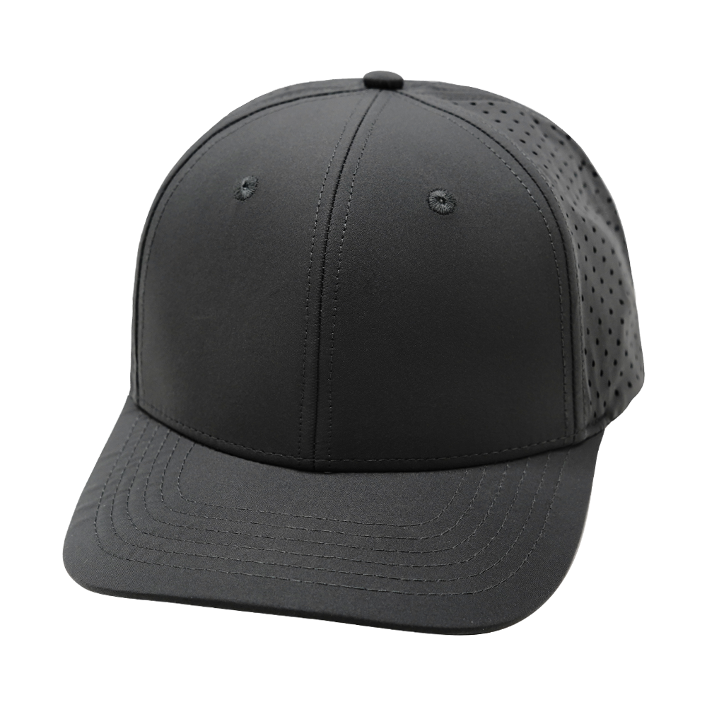 6 Panel - Charcoal - Laser Mesh (Unisex)