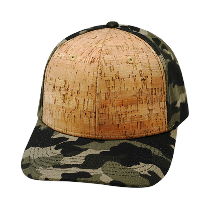 6 Panel - Cork - Tan Tree Camo - Fabrick Back (Unisex)