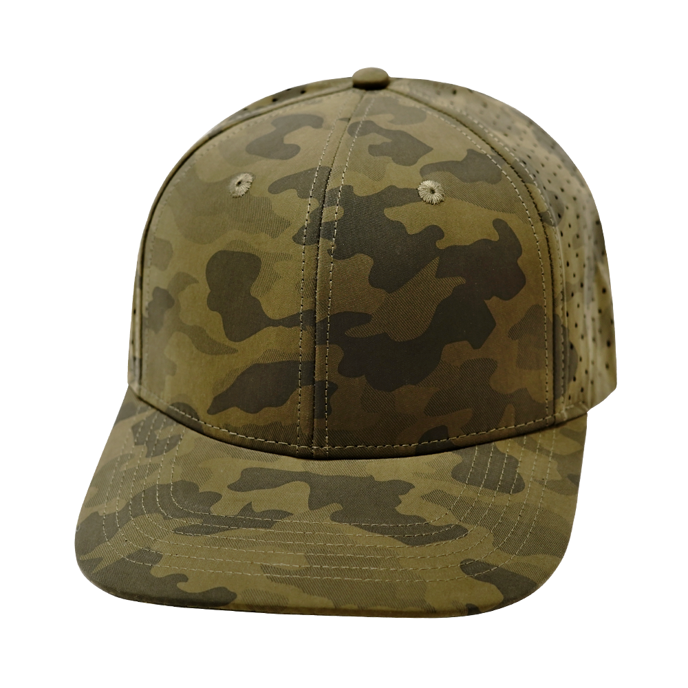 6 Panel - Earth Camo - Laser Mesh (Unisex)
