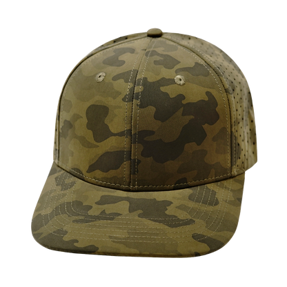 6 Panel - Earth Camo - Laser Mesh (Unisex)