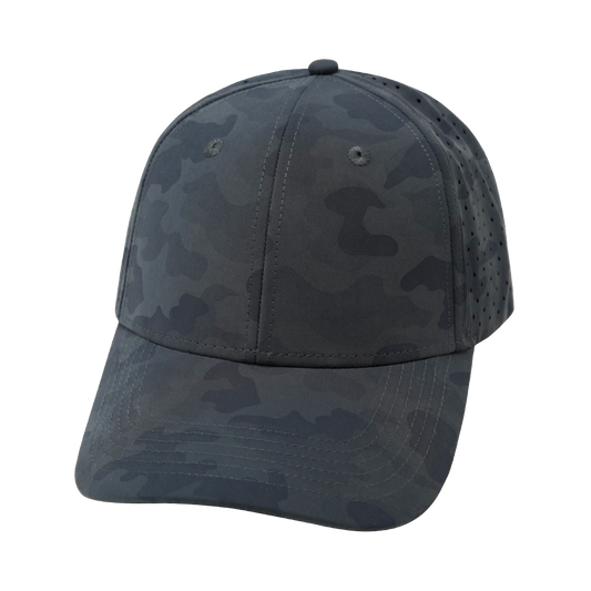 6 Panel - Shallow Fit - Dark Camo - Laser Mesh (Unisex)