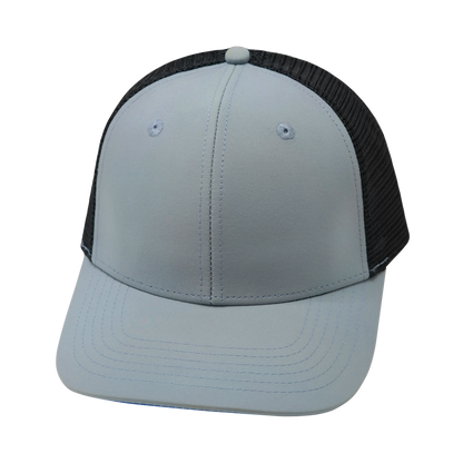 6 Panel - Gray / Black - Laser Mesh (Unisex)