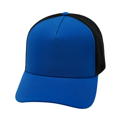 5 Panel - Structured - Royal Blue / Black (- Laser Mesh Unisex)