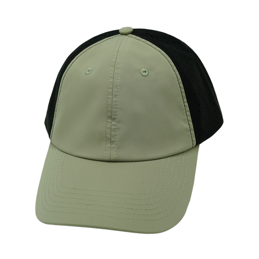 6 Panel - Unstructured - Green / Black - Laser Mesh (Unisex)