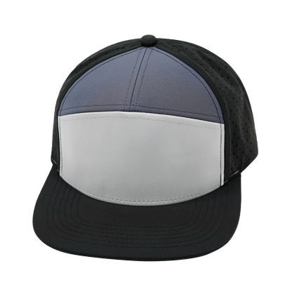 7 Panel - Black / Gray / Charcoal - Laser Mesh (Unisex)
