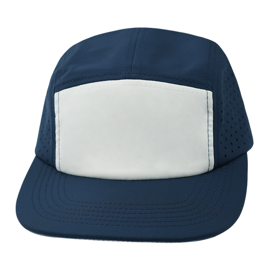 5 Panel - Sporty - Unstructured - Navy / White - Laser Mesh (Unisex)