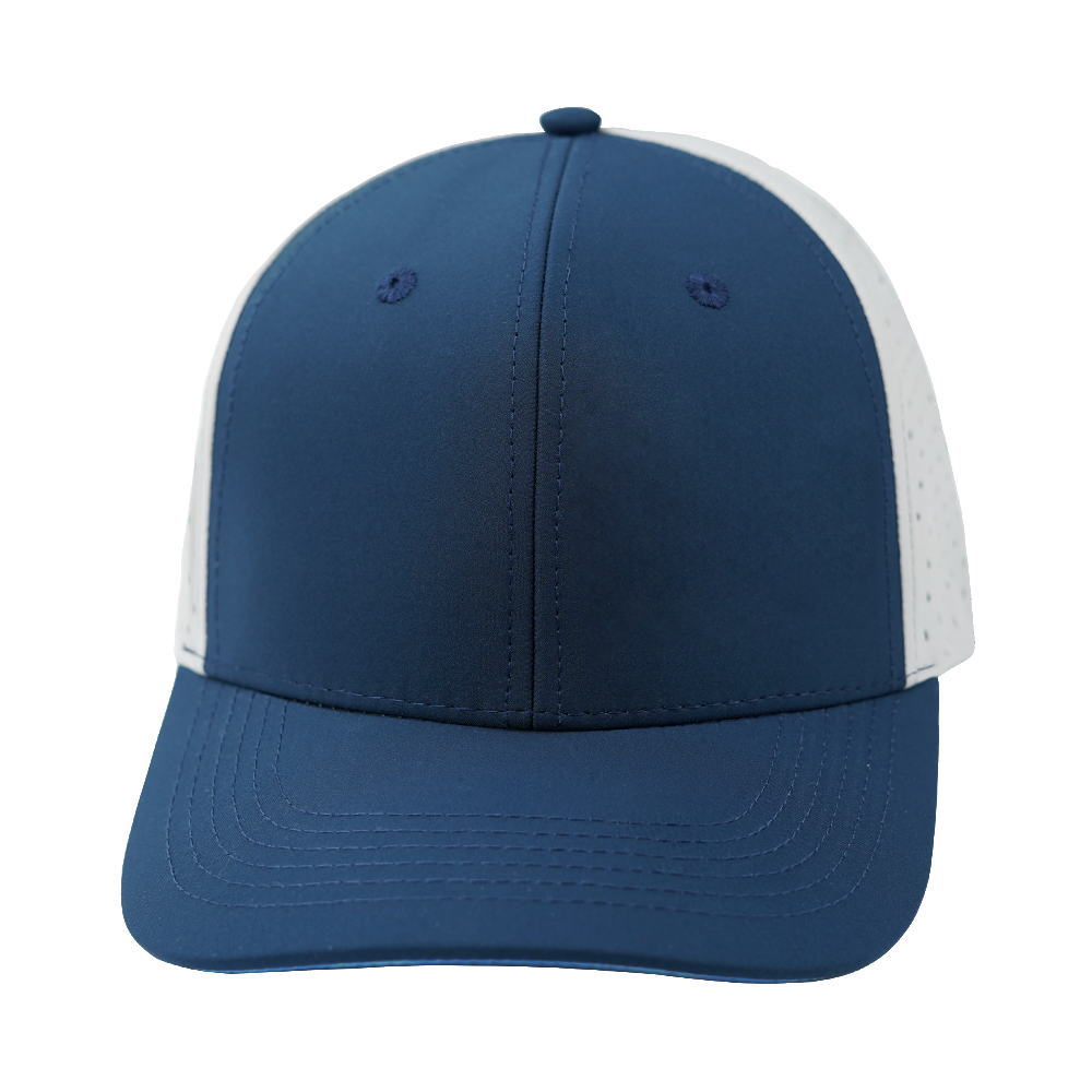 6 Panel - Navy / Gray - Laser Mesh (Unisex)