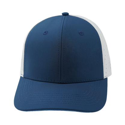 6 Panel - Navy / Gray - Laser Mesh (Unisex)