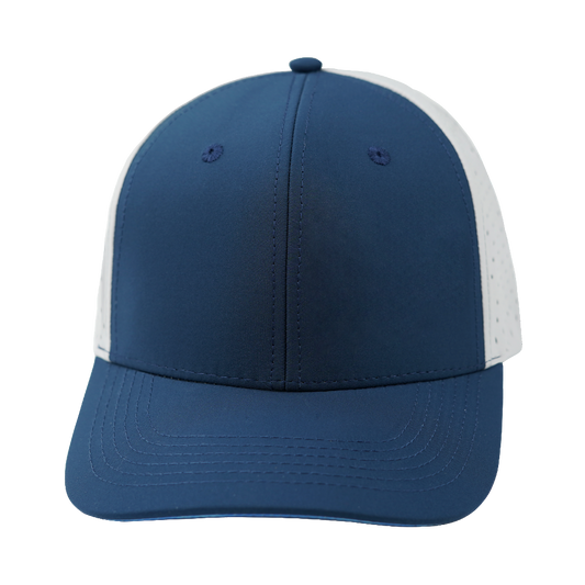 6 Panel - Navy / Gray - Laser Mesh (Unisex)