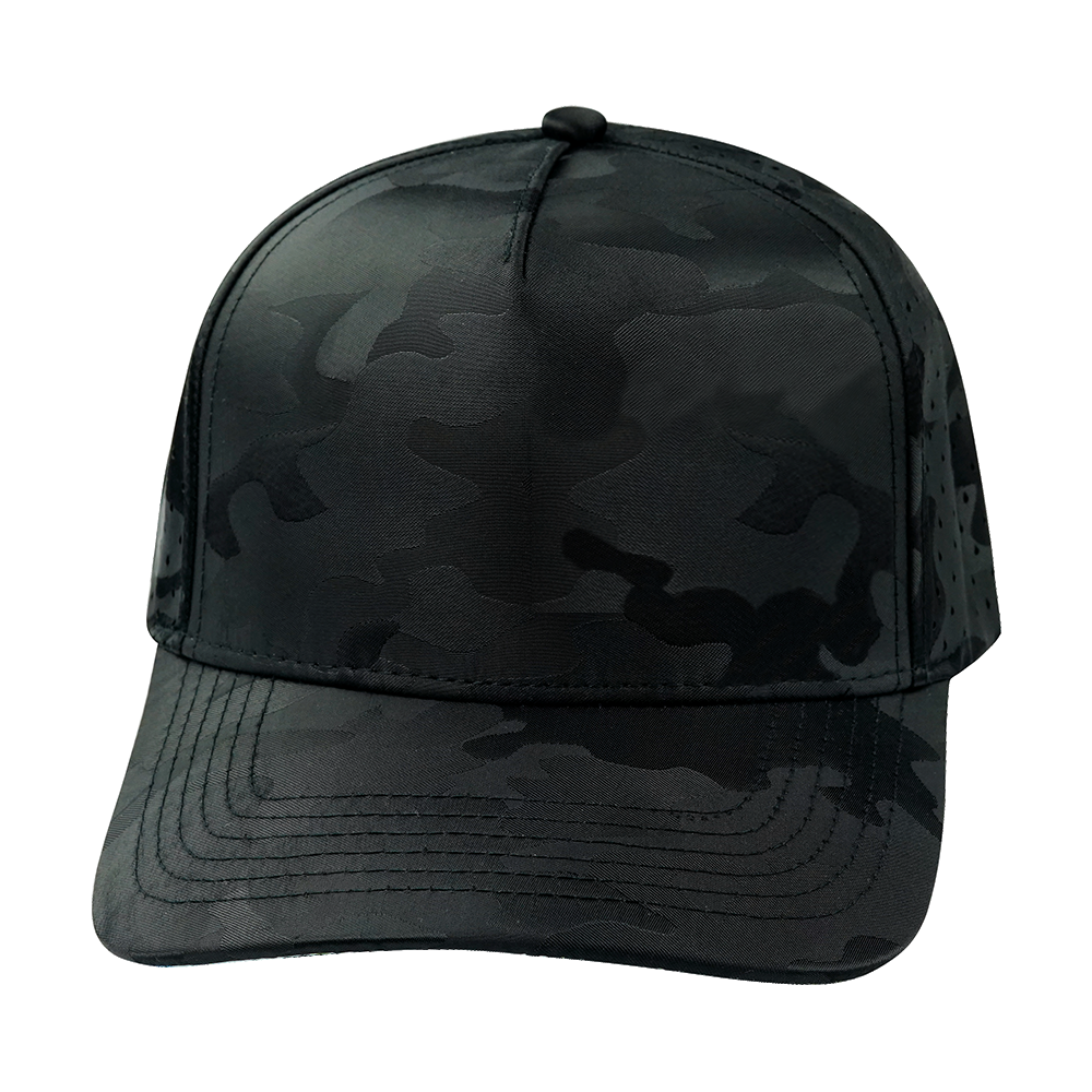 5 Panel - Structured - Black Camo - Laser Mesh (Unisex)