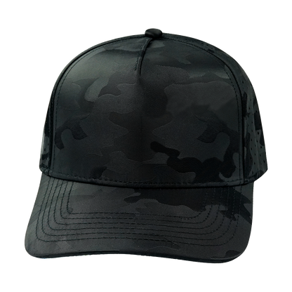 5 Panel - Structured - Black Camo - Laser Mesh (Unisex)